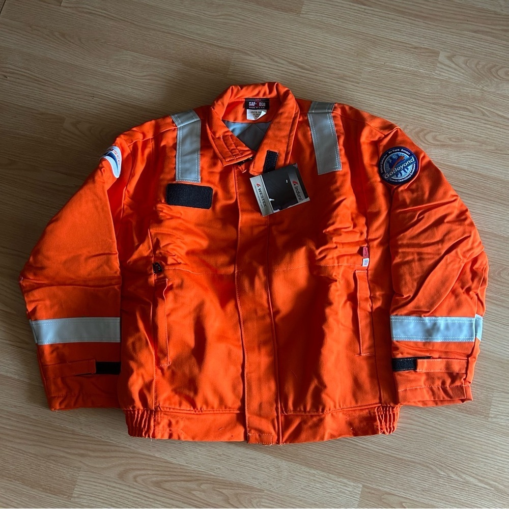 NWT Saf-Tech JACS 1650 Orange Branded Insulated Coat XL
